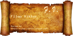 Filep Viktor névjegykártya